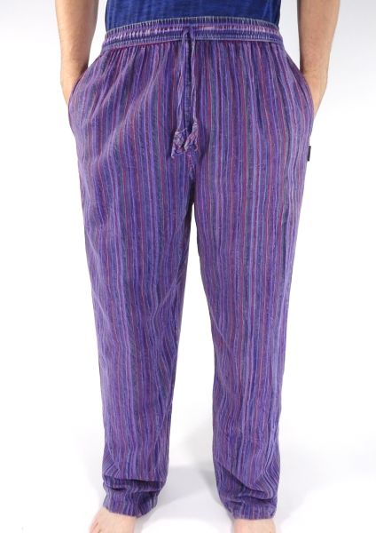 Mens purple discount striped pants