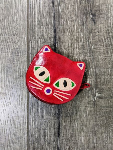 Cats In Leather Pattern Colorful Personalized Clutch Purse, Personalized  Gift for Cat Lovers, Cat Mom, Cat