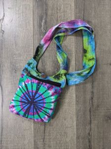 Small Bright Tie Dye Shoulder Bag - 100% Cotton
