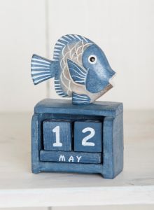 Wooden Fish Calendar 11 x 7cm