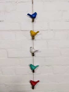 String Of Multi Colour Birds 63 x 4 x 7 cm