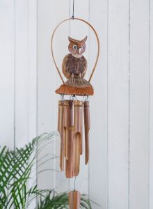 Coconut Owl Windchime 55 x 20cm