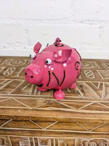 Metal Pig Candle Holder 9 x 8 x 13 cm