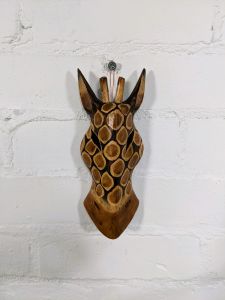 Light Giraffe Mask Wall Hanger 20 x 9 x 3cm