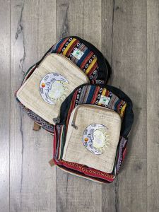 Assorted Hemp Gheri Backpack - Cotton & Hemp