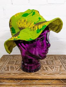 Sunflower Print Bucket Hat
