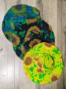 Sunflower Print Sun Hat