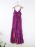 Recycled Sari Silk Long Dress 100% Polyester