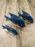 Set Of 3 Blue Fish 20, 17, 15 cm