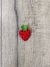 Felt Strawberry Brooch 6 x 4 cm - 100% Wool