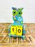 Bright Painted Owl Calendar 7.5 x 13 x 3 cm