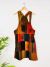 SM Rust Patchwork Dungaree Dress - 100% Cotton