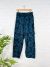 Blue Sun Print Cargo Trousers - 100% Cotton