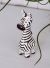 Wooden Tall Zebra 4 x 11 x 3cm