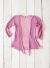 Gringo Fairtrade 3/4 Sleeve Loose Knit Tie Front Shrug (Pink 57)