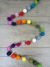 Felt Bobble String Multi Coloured - 130cm