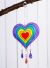 Rainbow Heart Suncatcher 18 x 14cm