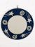 Blue Round Mosaic Stars & Spirals Mirror 40 cm