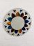 Multi Coloured Round Mosaic Mirror 50 cm