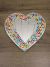 Multi Coloured Mosaic Heart Mirror 40x40 cm