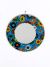 Round Mosaic Flower Mirror 40 cm