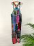 Long Multi Patterned And Coloured Patchwork Long Dungarees - 100% Viscose