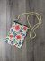 Flower Embroidered Passport Bag