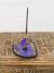 Purple Heart Incense Holder