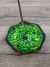 Green Mosaic Flower Incense Holder 16 x 16 x 4 cm