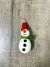 Hanging Snowman 9 x 4cm - 100% Wool