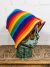 S - Crochet Bucket Hat 30 cm - Rainbow - 100% Cotton