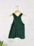 Green Dungaree Dress with Pocket