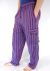 Purple Cargo Stripe Trousers - 100% Cotton