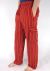 Red Cargo Stripe Trousers - 100% Cotton