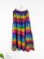 Rainbow Elasticated Long Skirt - 100% Cotton