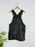 Black Short Dungaree Dress