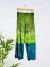 Green Dip Dye Wide Leg Trousers