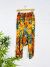 Orange Floral Print Afghani Trousers