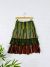 Green Elasticated Midi Skirt