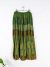 Green Elasticated Long Skirt