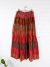Red Elasticated Long Skirt