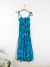 Turquoise Long Strappy Dress