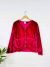 Pink Velvet Long Sleeve Lined Toggle Jacket