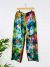 Dark and Bright Rainbow Tie Dye Straight Leg Trousers