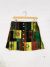 Green Patchwork Mini Skirt