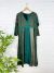 Petrol Long Sleeve Long Dress