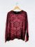 Red Printed Long Sleeve Top