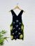 Navy Green Star Short Dungaree Dress