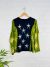 Navy Green Star Long Sleeve 