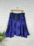 Purple Flared Midi Skirt